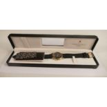 Raymond Weil gentlemans designer wristwatch, boxed with paperwork.