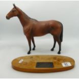 Beswick connoisseur model of Arkle with wood base 2065