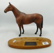 Beswick connoisseur model of Arkle with wood base 2065