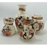 Masons Mandalay Patterned items to include vase, ginger jar, jugs etc , tallest 20cm(4)