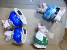 Four Wade Natwest Money Box Pigs(4)