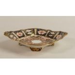 Royal Crown Derby 2451 pattern square footed dish. 20.5cm