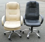 2x office Swivel chairs. State of disrepair.