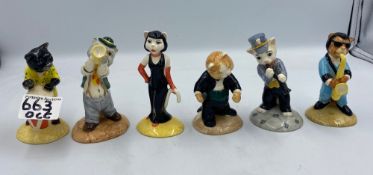 A set of 6 Beswick Cat Chorus Figures