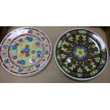 Six Royal Doulton 1909 Arabic Series Plates, diameter of each 27cm