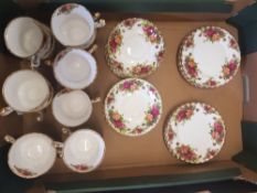 Royal Albert Old Country Roses Items to include 12 Trios (Cups, Saucers & Side Plate)