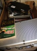 Mixed collection of games and Gadgets to include Tchibo Poker Set in New Unused, Complete casino