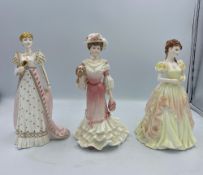 3 Coalport Limited Edition Figures 'Empress Josephine' 'Georgina' & 'Karen'