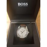 Hugo Boss Men's Elite Strap Watch 1513893 - Wear to strap - (Needs New Battery)