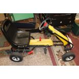 Child's original Kettcar yellow Go- Kart