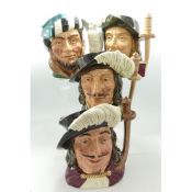 Royal Doulton Large Character Jugs to include The Falconeer D653, Athos, D6542, Aramis D6441 &