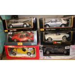 Boxed Tonka Polistil Morgan plus 8: together with a boxed Burago Lancia Aurelia B24 Spider. Maisto