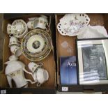 A mixed collection of items to include NHP my lady bowl set, Aynsley dishes , framed print etc ( 2