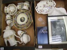 A mixed collection of items to include NHP my lady bowl set, Aynsley dishes , framed print etc ( 2