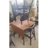 G Plan butterfly dining table and 4 chairs.
