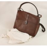 Armani Exchange brown leather hand/shoulder bag with original dust cover. Some wear to clasp and