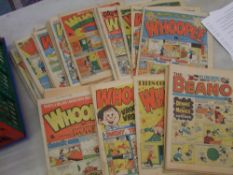 A collection of vintage comics to include Whoopie and Beano