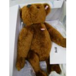 A large Steiff boxed bear PB55. colour rustic, with certificate. 55cm high