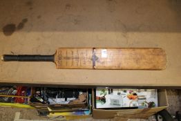 Lambert & Sons 'Test Selection' vintage cricket bat: