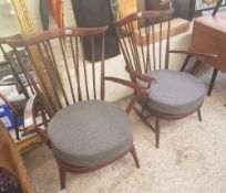Two Ercol 359 open easy chairs (2).