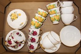 A collection of mixed tea ware items, including Royal Ascot, Royal Imperial etc (1 tray).
