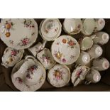 A mixed collection of Royal Crown Derby Tea Ware Items in the 'Derby Posies' pattern to include