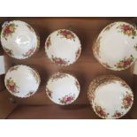 Royal Albert Old Country Roses Items to Include 22 Fruit Saucers & 20 Cereal Bowls