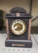 Early 20th Century Slate Mantel Clock - 31cm High