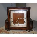 1920s oak Cased Mantel Clock- 22cm High