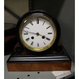 Walnut Cased Mantel Clock - 23cm High