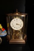 1970s Kundo Brass Anniversary Clock