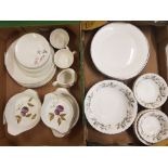 A mixed collection of ceramic items to include, 8 x Royal Doulton 'Platinum Concord' Dinner