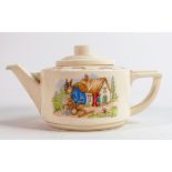 Royal Doulton Barbara Vernon signed teapot, height 11.5cm.