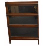 Globe Wernicke 3 piece cabinet. H120cm x W86cm x D29cm.