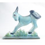 Beswick blue gloss model of a donkey on base 369.