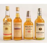 Four bottles of Scottish Blended Whisky including Bells, Teachers, Whyte & Mackay & Glen Gorse. (4)