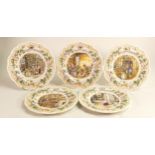 A collection of Royal Doulton Brambly Hedge collectors plates to include - The Store Stump, The