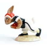 Royal Doulton Bunnykins figure Cincinnati college Touchdown DB98 black, white and red colourway,