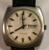 Longines day date automatic gents wrist watch. Measures 37mm, not including button. Not in working