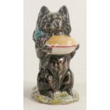 Beswick Beatrix Potter figure Duchess with Pie BP3. Unusual colourway black and grey stripes.