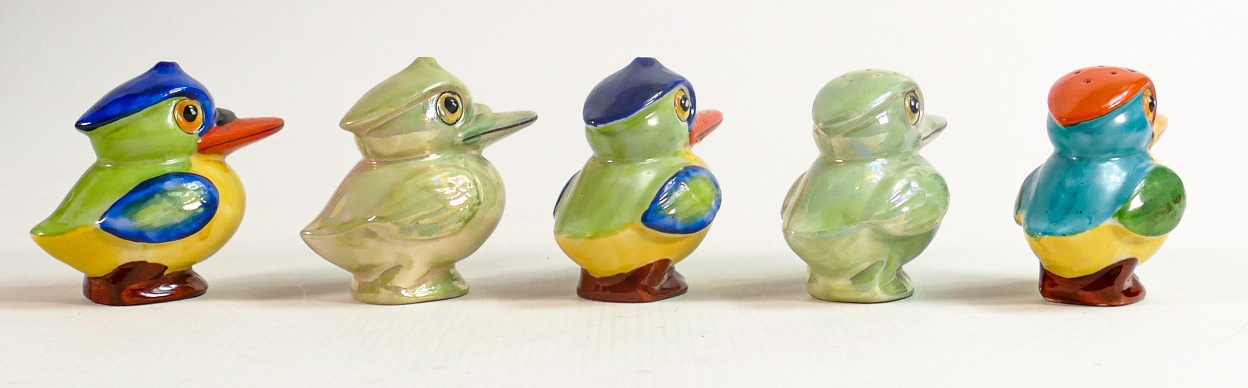 A collection of Birks Rawlins / Savoy China hand decorated novelty salt & pepper pots in the from of - Image 2 of 2