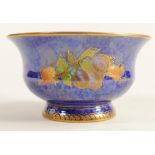 Wedgwood lustre bowl decorated with fruit & berry, diameter 11.5cm.