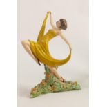 Wade 1930s cellulose figure Springtime, h.23.5cm. (restored).