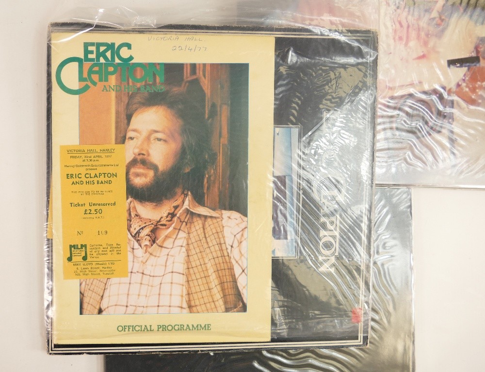 A collection of 1970's & 80's Vinyl LPs including Eric Clapton & his band (complete with ticket stub - Image 4 of 6