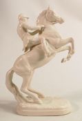 Beswick satin white huntsman on rearing horse 868.