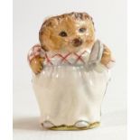 Beswick Beatrix Potter figure Mrs Tiggywinkle BP1B, parallel line stamp.