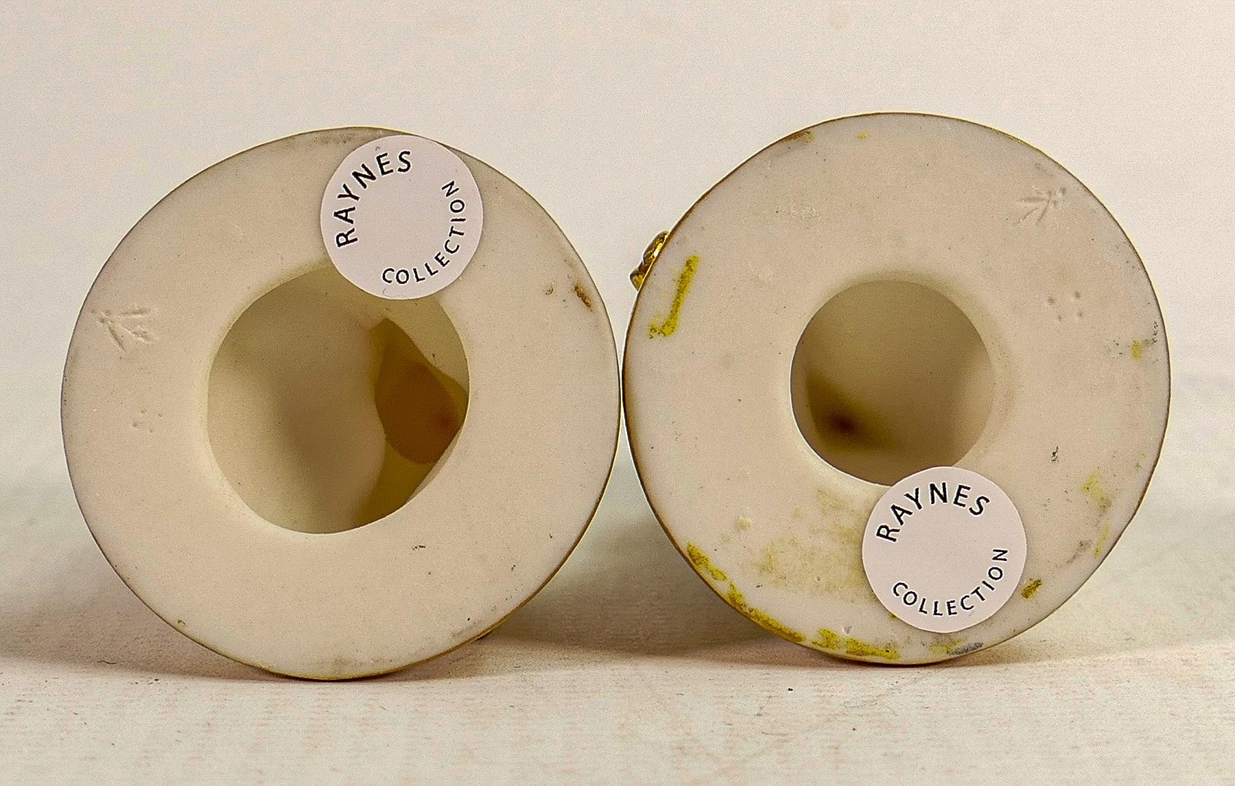 John Bell for Minton, two white and gilded Parian pawn chess pieces, circa 1851, height 7cm. (2) - Image 2 of 4