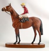 Beswick Connoisseur model of Red Rum Brian Fletcher up.