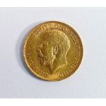 Gold Full sovereign dated 1911.