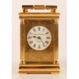 Boxed Charles Frodsham London Heritage Collection Corinthian carriage clock.